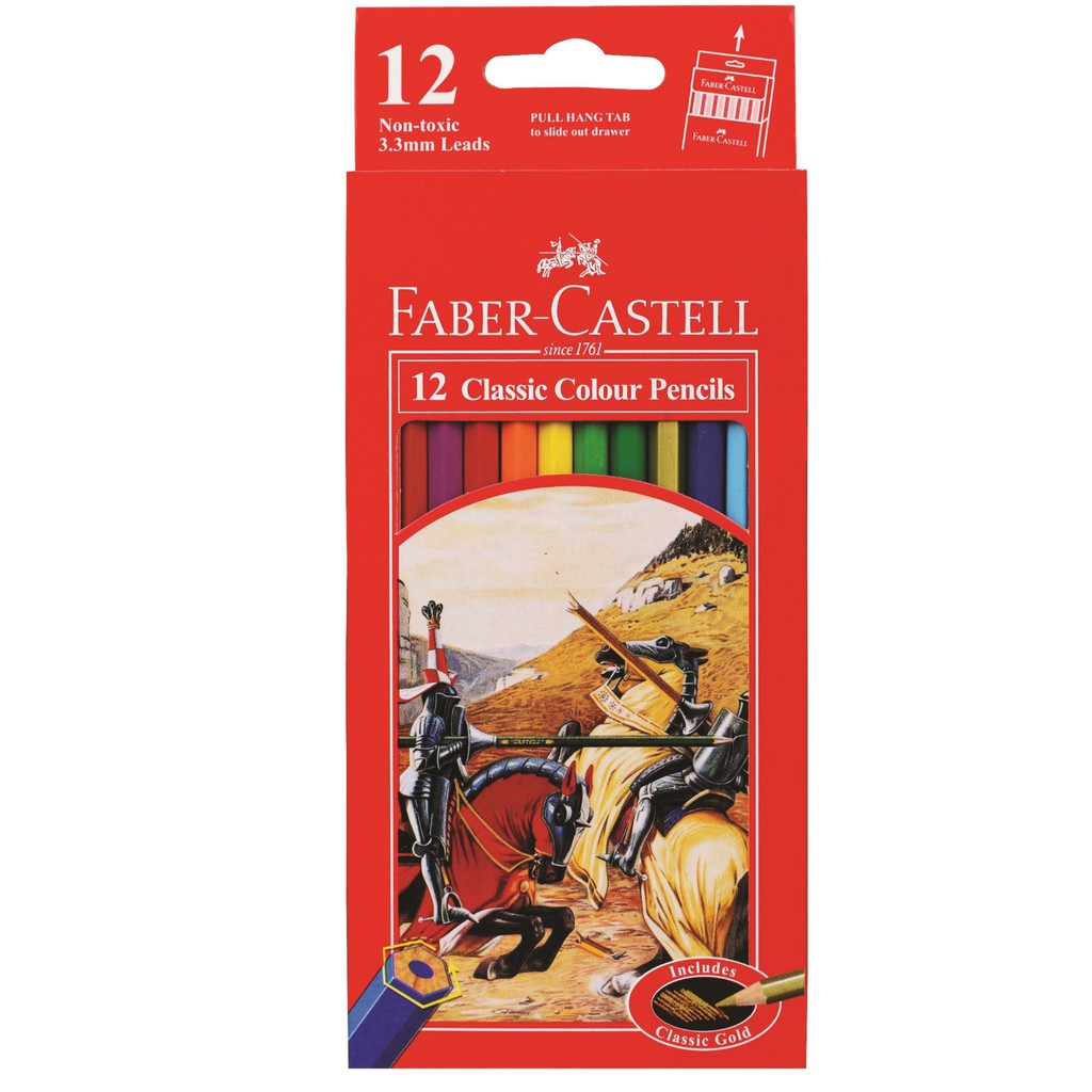 

PENSIL WARNA FABER CASTELL 12 WARNA CLASSIC PANJANG