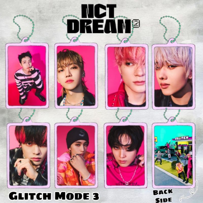 NCT Dream Glitch Mode Acrylic Clear Keychain Gantungan Kunci Akrilik