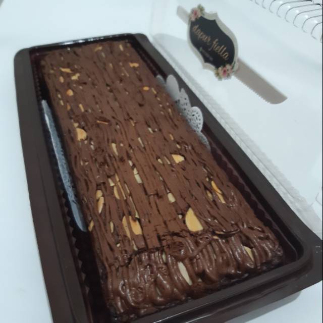 

Brownies PREMIUM Nutella Kacang Almond/Nutella