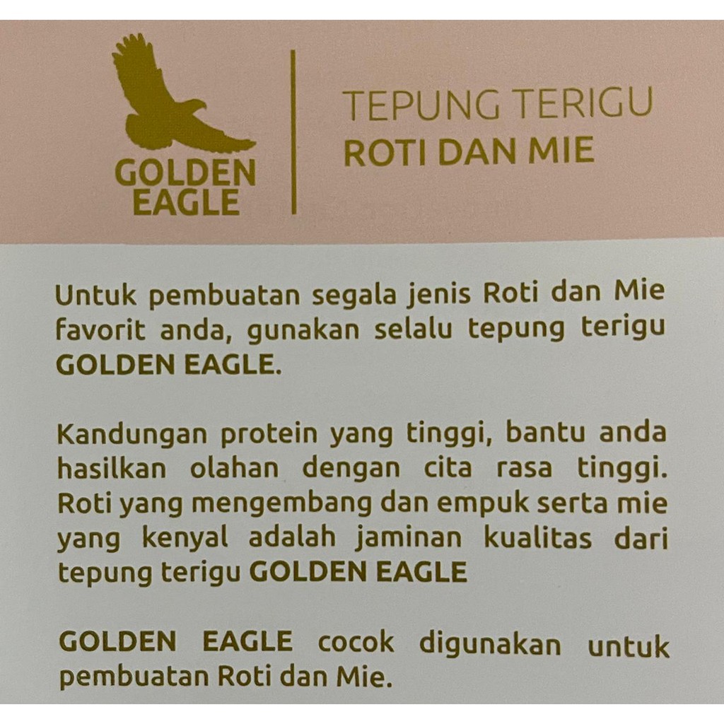 Tepung Terigu Golden Eagle 1kg - Terigu  Protein Tinggi