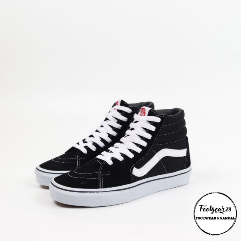 SEPATU VANS SK8 CLASSIC HIGHT BLACK / VANS SK8 KLASIK HI BLACK