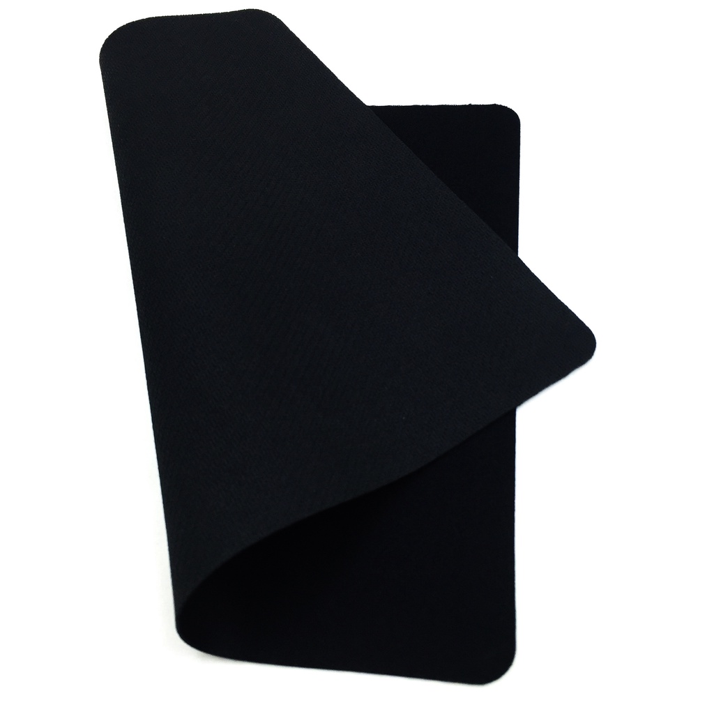 Mouse Pad Anti Slip 18x22cm Warna Hitam Untuk Laptop / Tablet