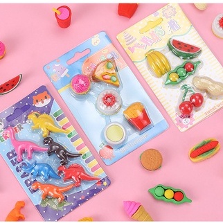 

WW 50 Penghapus Miniatur Foodie isi 4-5pc Eraser Lucu Cute Makanan