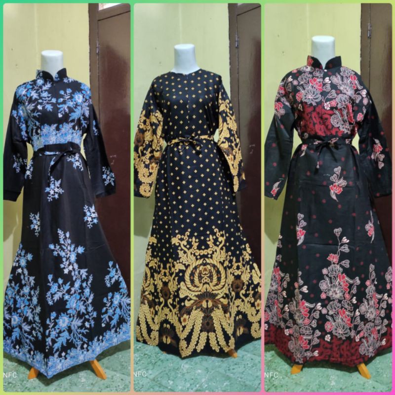 MS GAMIS BATIK SRIWEDARI MAXI BUMIL/BUSUI KATUN SOGAN ALLSIZE DAN JUMBOG