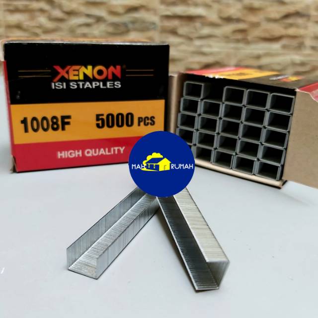 Refill Isi Staples Tembak Staple Gun Tacker Heckter Hekter - XENON 8mm 8 mm 1008F (5.000pcs)