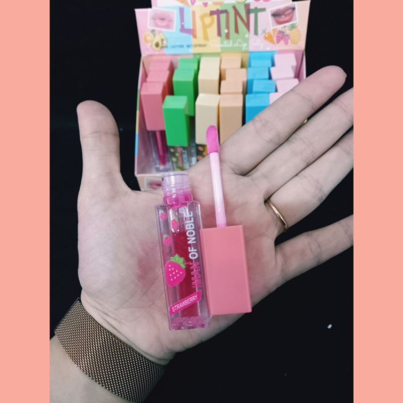 PROMO!!!PER6PCS LIPTINT SCENTED LIP JELLY FRUIT IMAN OF NOBLE 6191-24