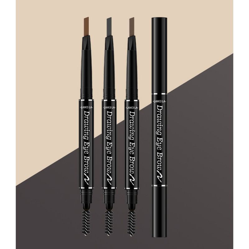 Medan Termurah Pencil alis pencil eyebrow + brush lameila