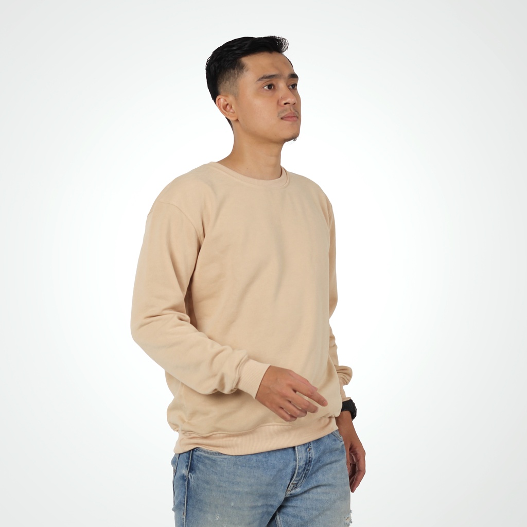 SKULLEND - Sweater Crewneck Pria Wanita Polos