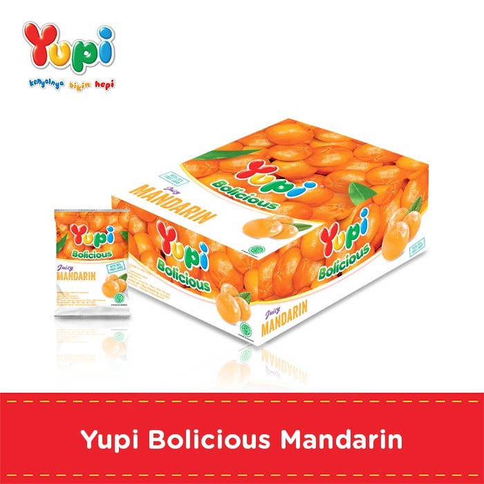 

Yupi Bolicious Mandarin Box ( 24 pc @5 gram )