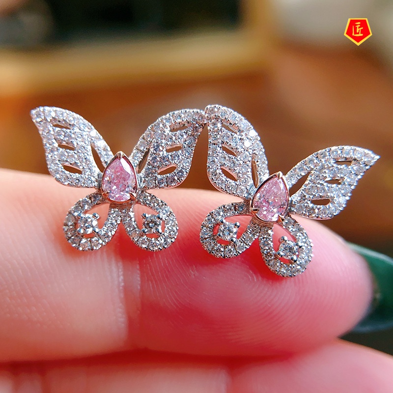 [Ready Stock]Ladies's Senior Butterfly Study Earrings Elegant