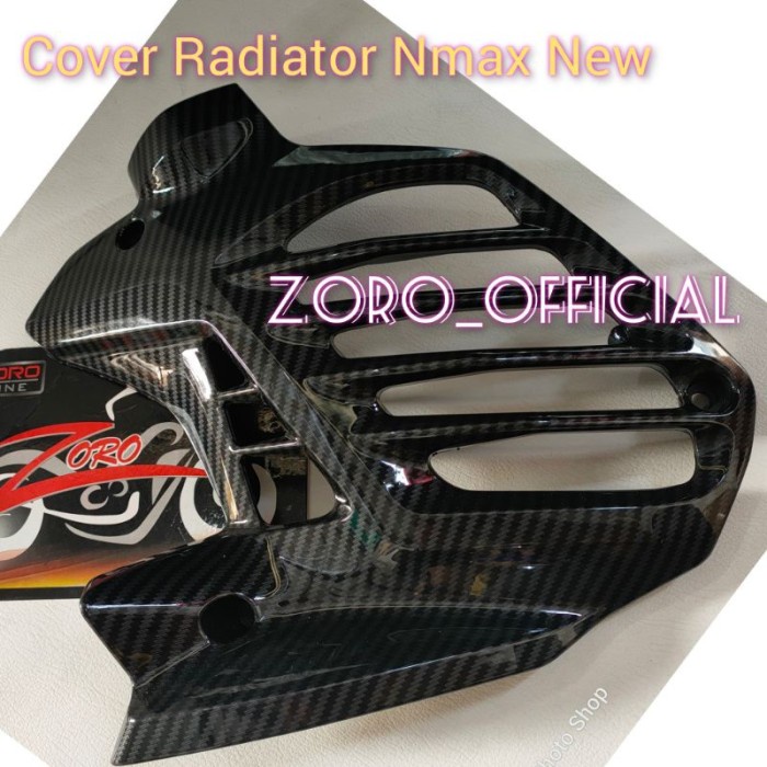 cover radiator NEW NMAX 2020 2021 karbon hitam kilap