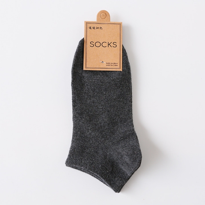 OSM - K462 Kaos Kaki Pria Polos Semata Kaki / Kaos Kaki Ankle Man / Socks / Short Socks/ Sepatu-K462 Abu Tua