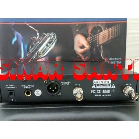 MURAH MIC WIRELESS SHURE SM1 ( BUAT SAXOPHONE ) MULTI CHANNEL