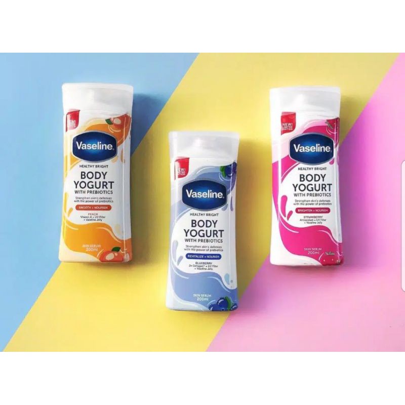 Vaseline Body Yogurt With Prebiotick 200ml/ Vaselin Hand Body Lotion Yogurt 200ml All Var