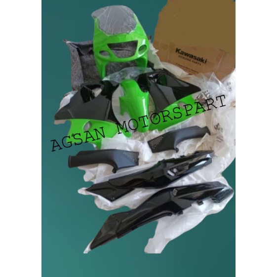 Full cover body ninja rr old SE hijau 2008 - 2011 original Kawasaki