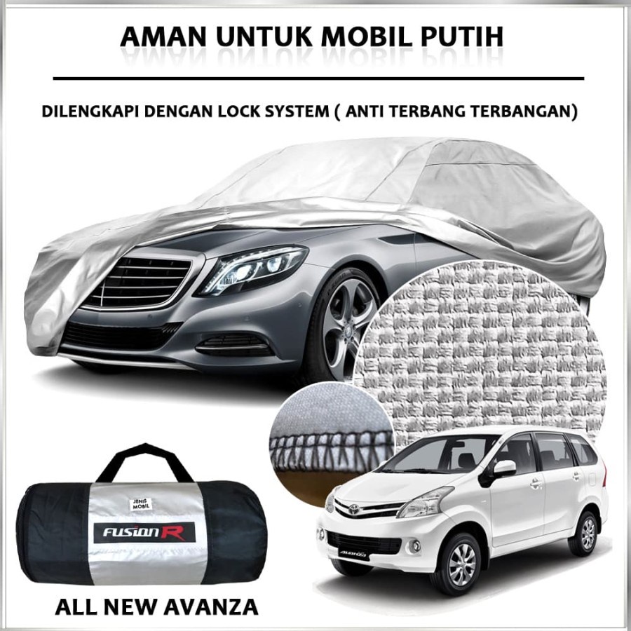 Cover Mobil Putih AVANZA XENIA merek FUSION R