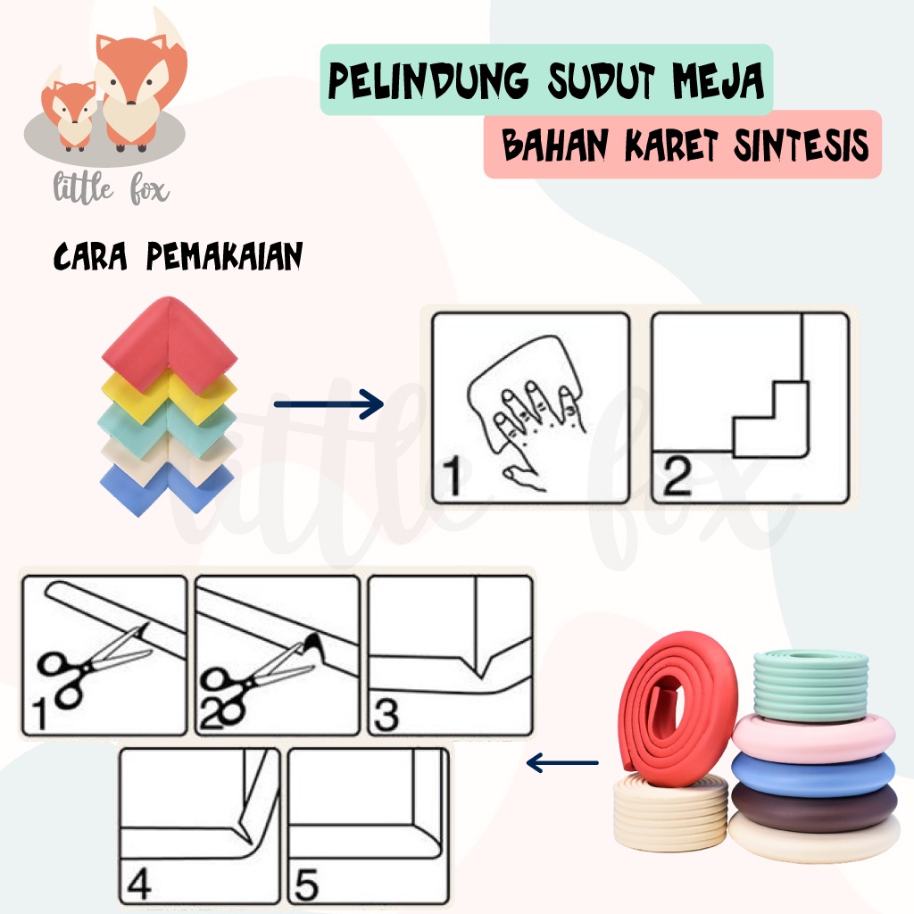 PELINDUNG SUDUT MEJA / PENGAMAN UJUNG MEJA TODDLER WALKING BAYI BELAJAR JALAN MERANGKAK