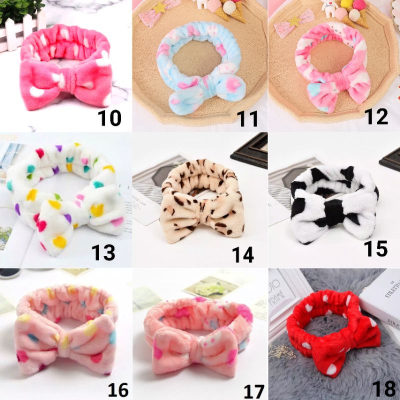 bando mandi korea bandana  bulut pita motif