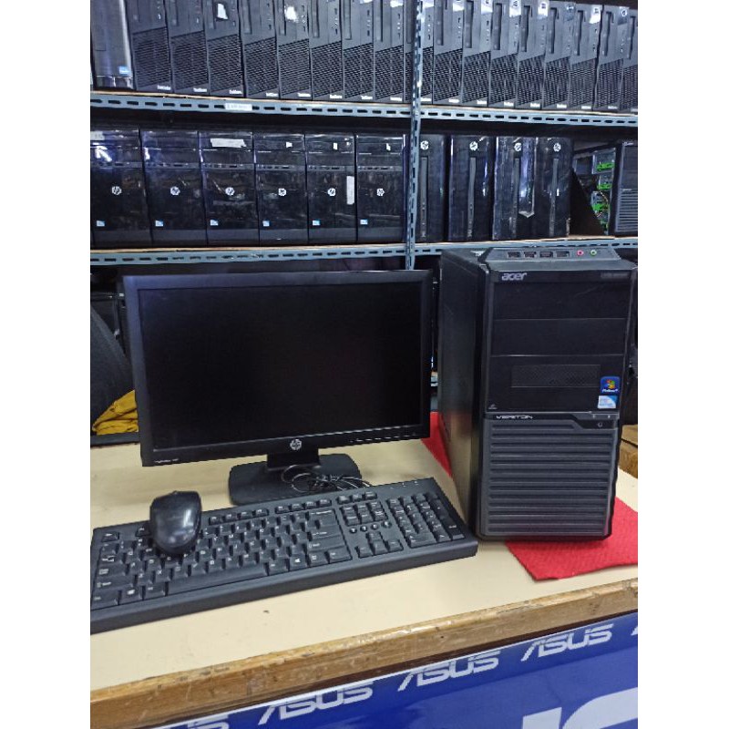 Paketan pc siap pakai ThinkCentre lenovo core i3 2120 ram 4gb hdd 500gb dvd lcd 19inc keyboar-mouse