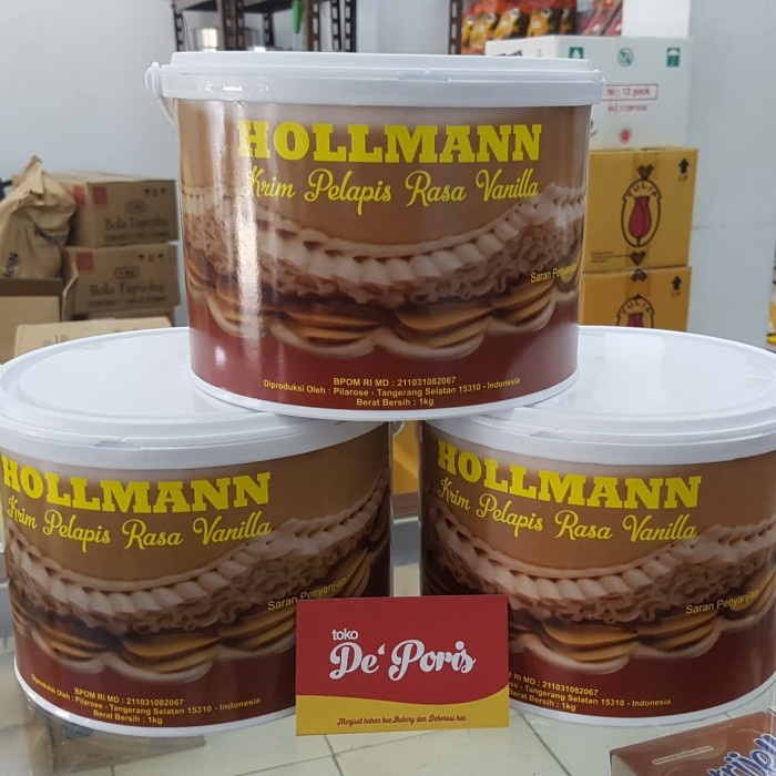

Jual Hollmann Buttercream Vanilla 1Kg Kemasan Original