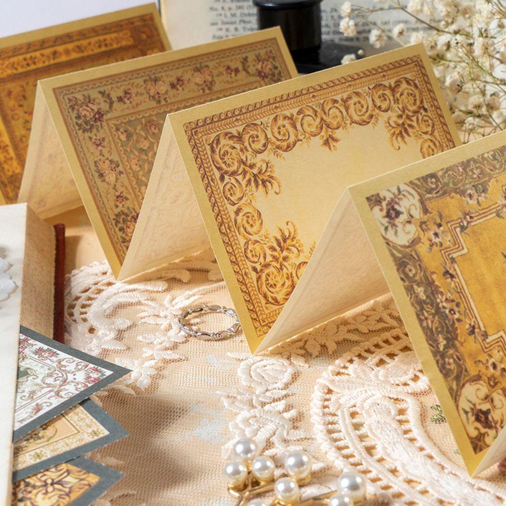 R-flower 30pcs/lot Bahan Kertas Stiker DIY Retro Sticky Notes Diary Dekorasi Album Vintage Journaling