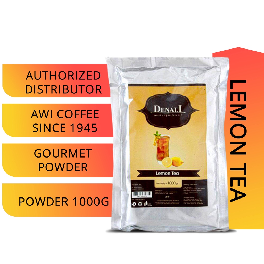 

Awi Segar Harum I Powder lemon tea 1000gr I denali I coffee | Flavored