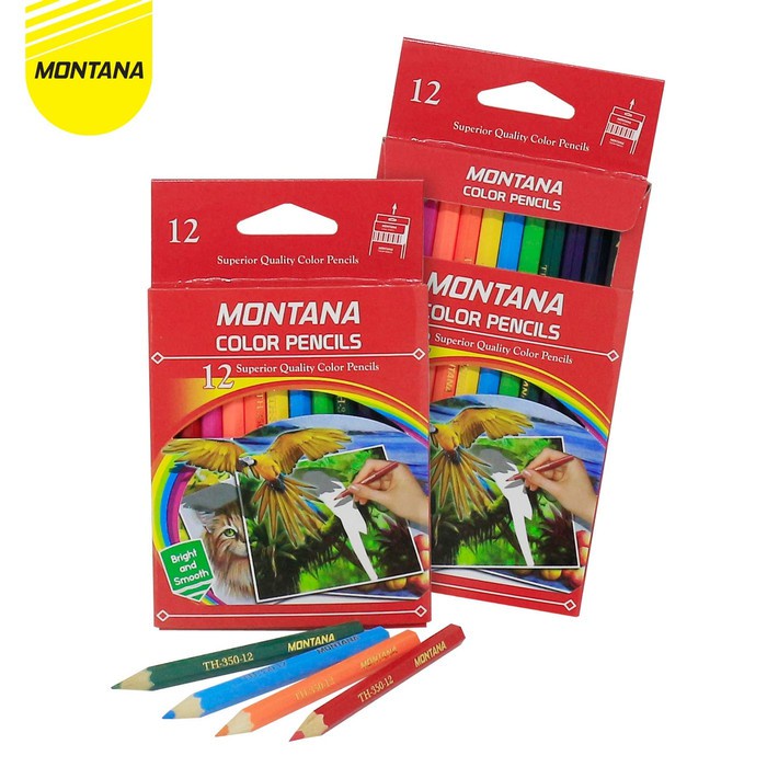 

Montana Pensil Warna 12 Color Pendek - Color Pencil TH-350