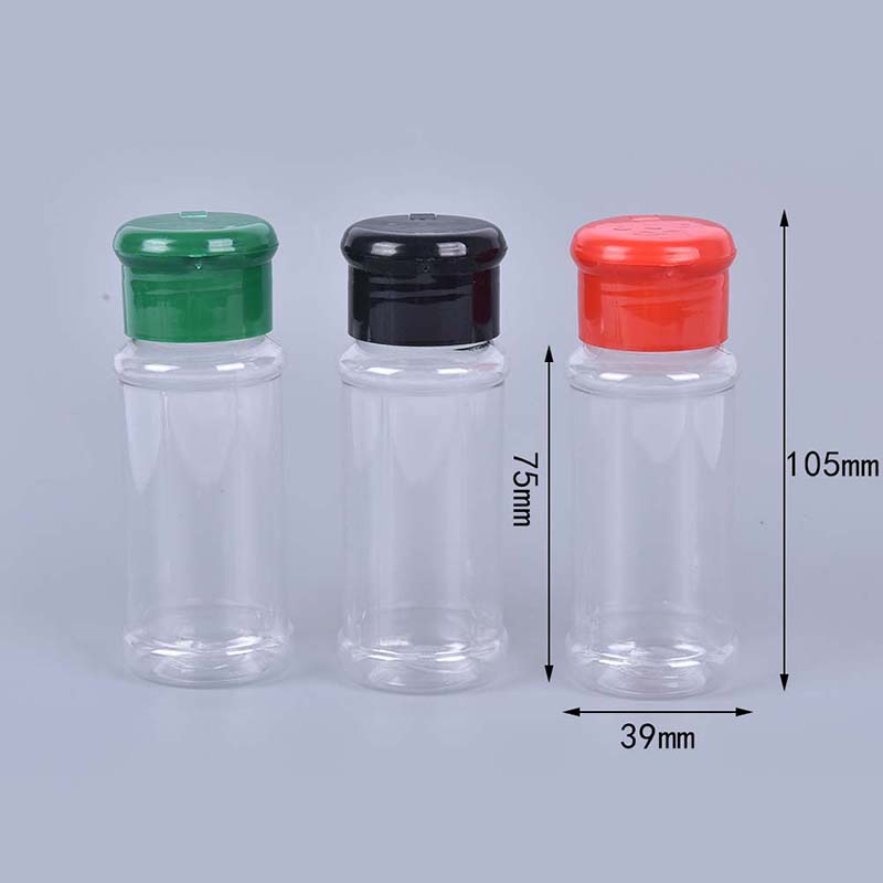 5pcs Botol Shaker Bumbu Garam Lada Cuka Bbq Bahan Plastik Untuk Rumah