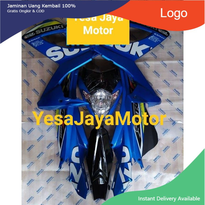 Body Halus Satria Fu Facelift Warna Biru Plus Reflektor Lampu Depan