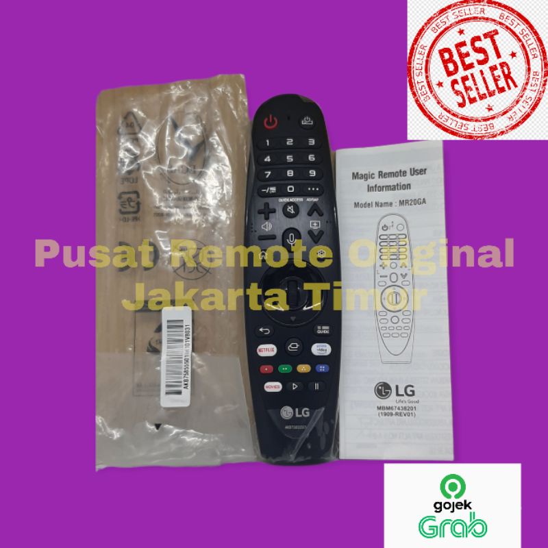 REMOTE REMOT SMART TV LED LG MAGIC MR20GA AKB75855501 ORIGINAL ASLI