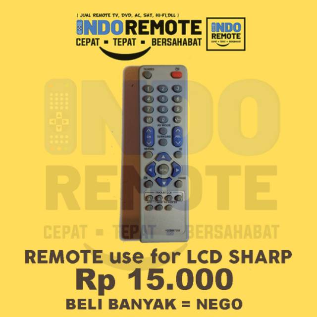 Remote TV LCD Sharp