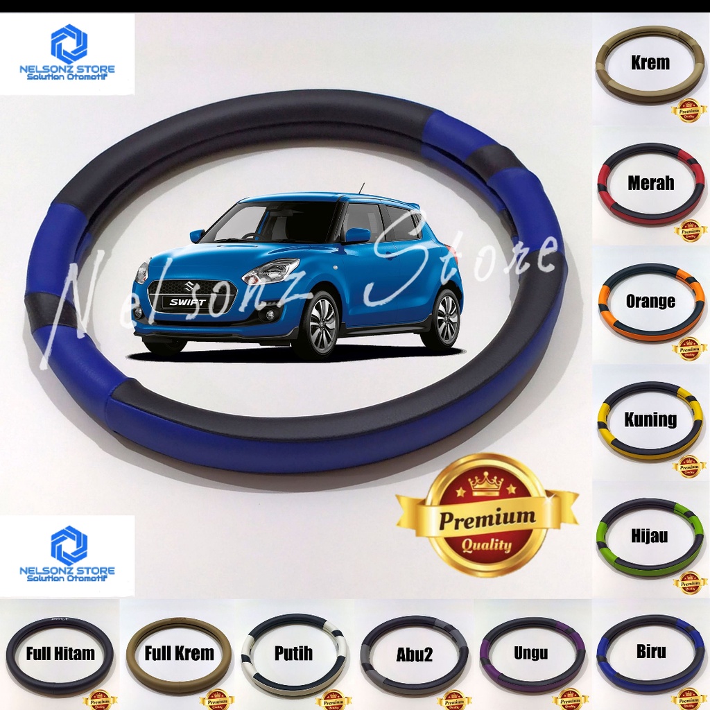 Cover Stir Swift Sarung Setir Suzuki New Swift Cover Steer DX Aksesoris Mobil Interior Mobil Asesori