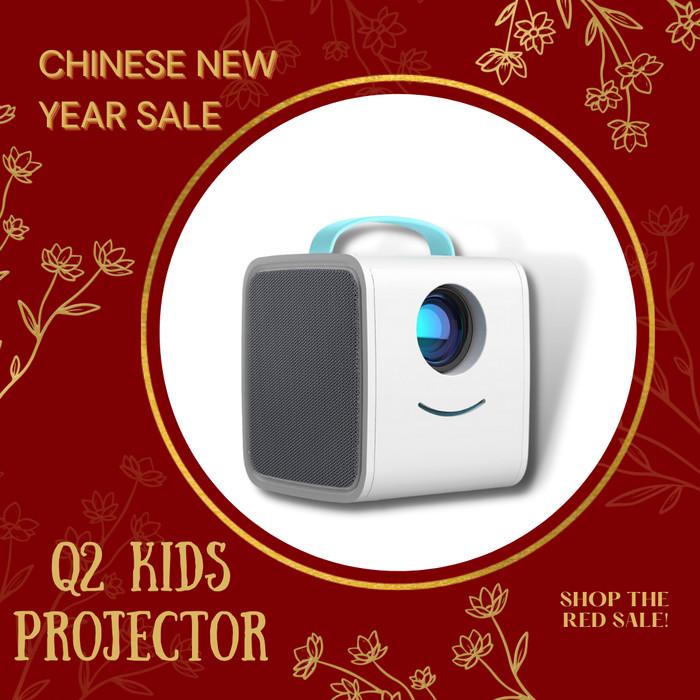 

Irled | Mini Proyektor Q2 700 Lumens 1080P Built In Speaker/Kids Story