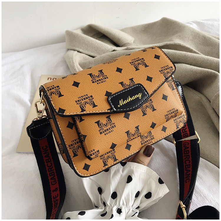 CR 7161 RISCE TAS SELEMPANG MAIHANG MOTIF M IMPORT WANITA CEWEK PEREMPUAN JAKARTA BATAM