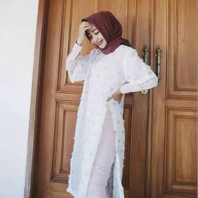 TUNIK ORGANZA RUBIAH