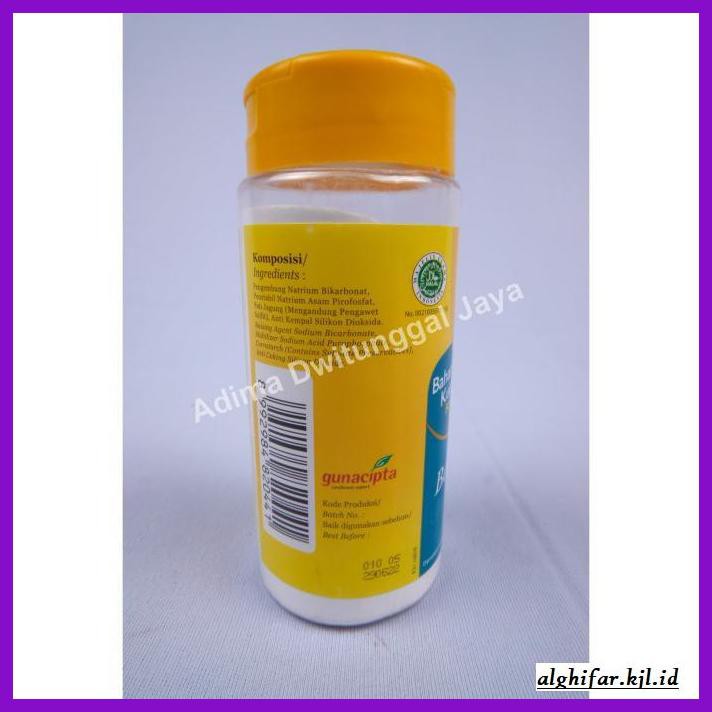 

Redwop-Gnikab- Koepoe Koepoe Baking Powder / Koepoe Koepoe Pengembang Kue 136 Gr -Hallall.