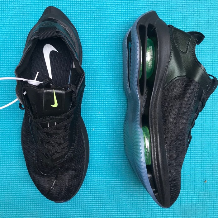 PUSAT SEPATU NIKE AIR ZOOM DOUBLE STACKED BLACK VOLT RUNNING SNEAKERS ORIGINAL IMPORT TERBARU