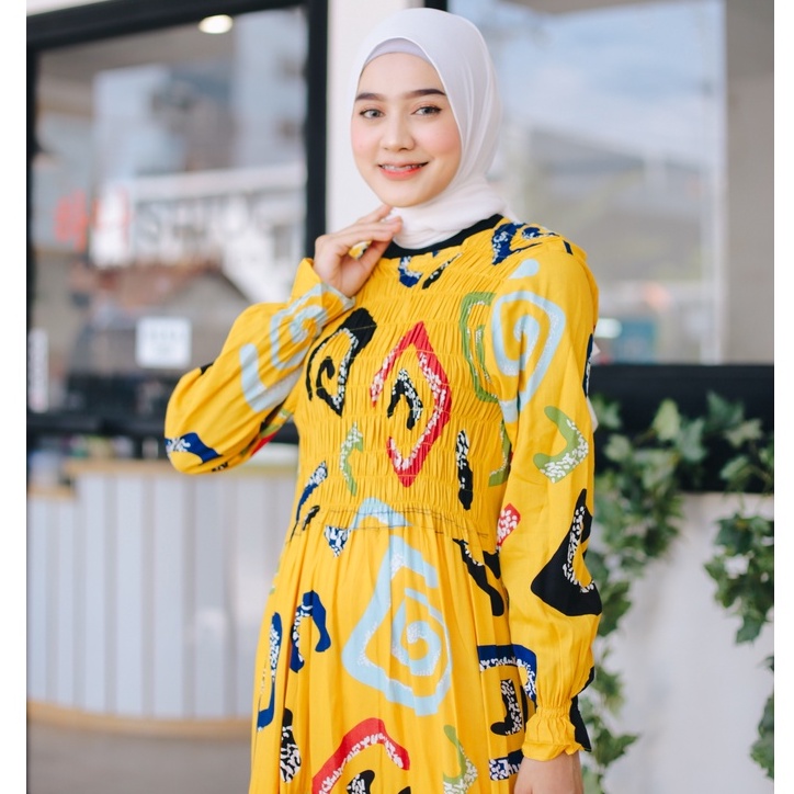 (RPA) GAMIS MELLYA BUSUI DRESS RAYON UNIQLO