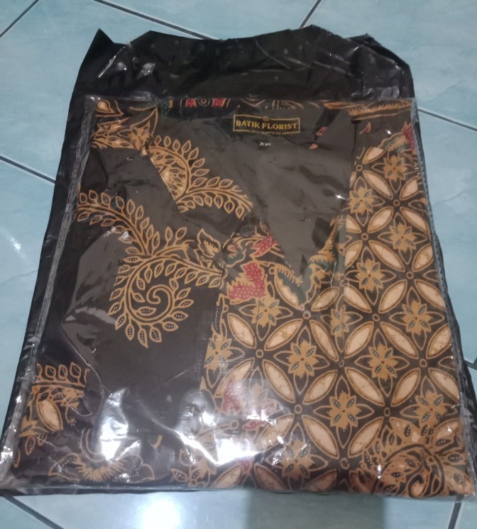 Tri Tungga Cabut Sogan Kemeja Batik Pria Katun Cabut Primisima Full Furing