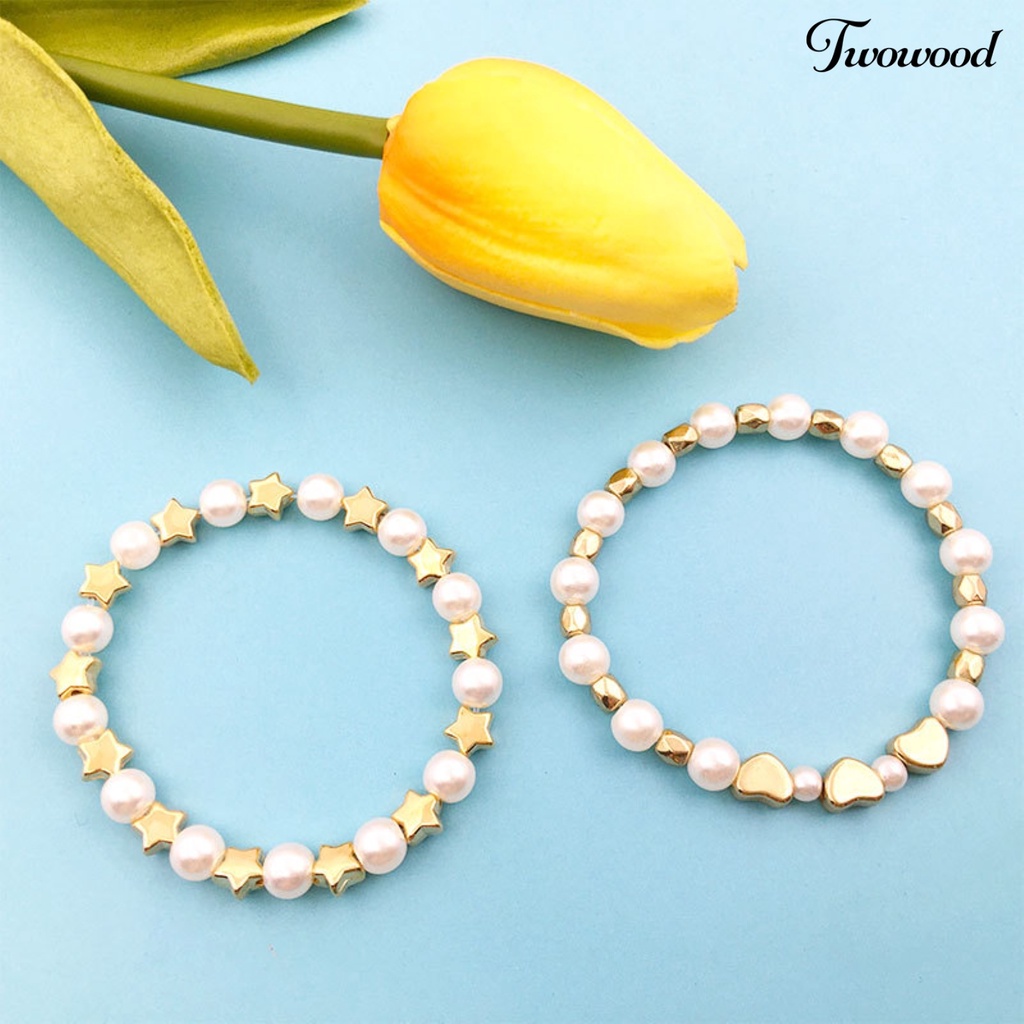 Twowood 1 Set Loose Beads Eye-catching Smooth Surface Resin Jewelry Beads Bracelet Necklace Accessories Set for Home