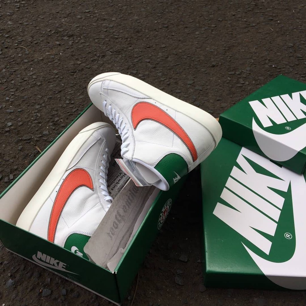 Nike Blazer Mid Hawkins 77 Vintage White Orange Premium Original Quality 40-44
