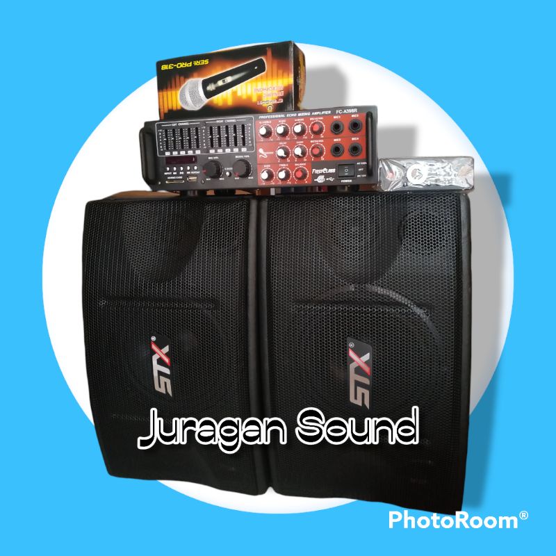 paket hemat audio karaoke speaker ampli Mic wireless Shure