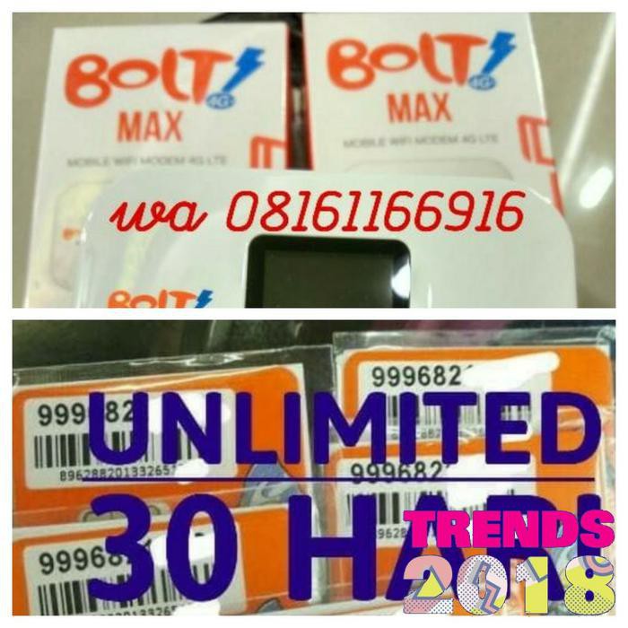 PROMO HARGA MURAH mifi modem bolt aquila max plus kartu perdana unlimited 30 hari