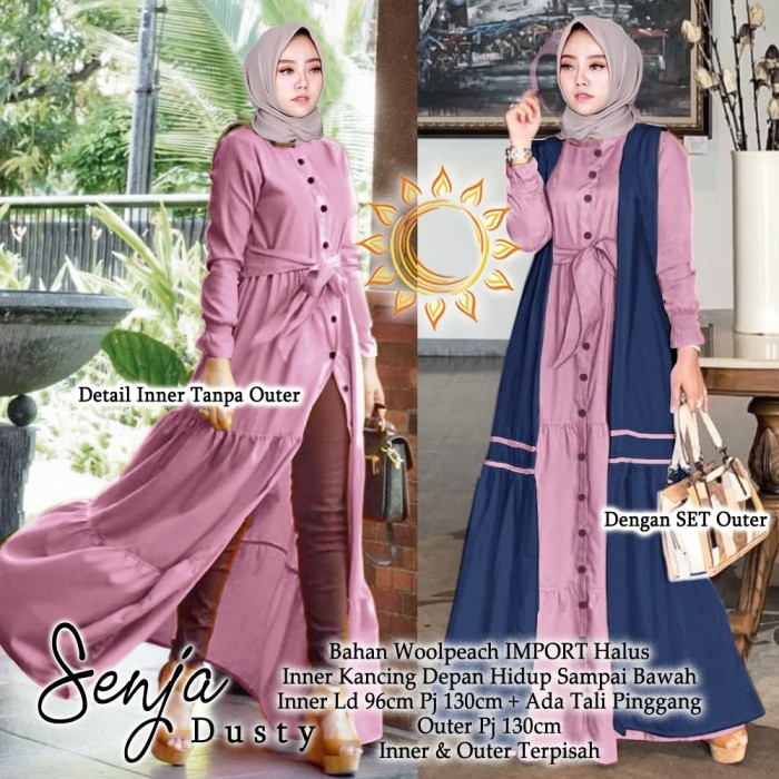 Model Baju Lebaran QWFashion1-baju gamis wanita terbaru 2020 / gamis