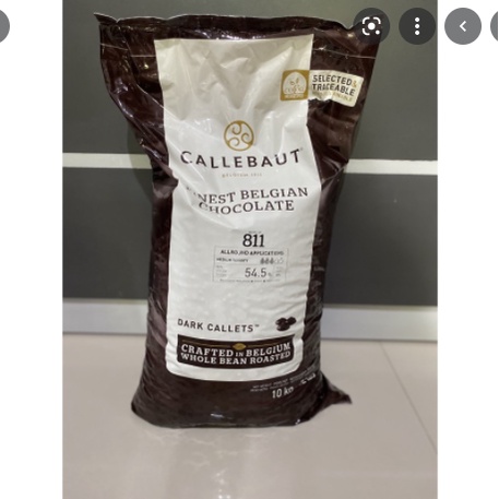 

Callebaut dark 54.5% 10kg baking chocolate couverture coklat masak coklat hias enak import