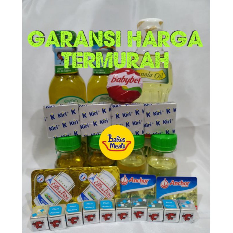 

MURAH, Paket MPASI Starter pack Mini, Belcube, Kiri, Anchor, Elle Vire, Casa di Oliva, Mazola Canola