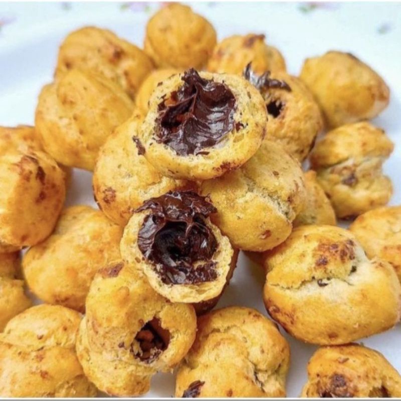 soes kering coklat lumer enak mantap