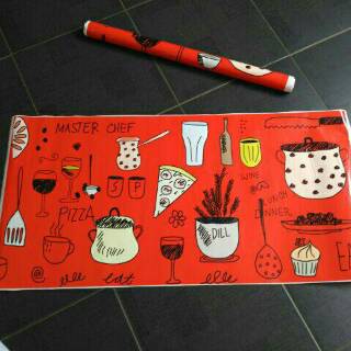  STIKER  KOMPOR  MOTIF CUSTOM MASTER CHEF WARNA MERAH 