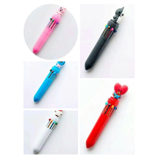 cod pulpen 10 warna / pulpen karakter BTS murah