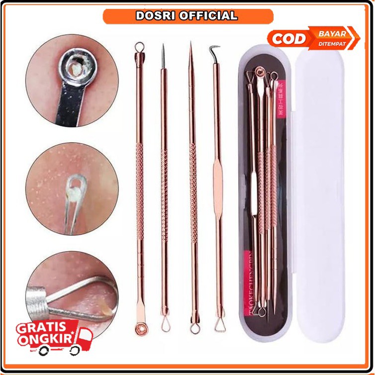 (BISA COD) Alat Pembersih Telinga 5 IN 1 Korek Kuping Stainless Steel Korek Kuping Ear wax Pembersih Kuping